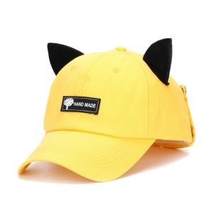 REEBO Pilot Glasses Men Baseball Hat Cat Ears Reverse Wear Sun Visor Cap Funny Casquette Hats for Women Outdoor