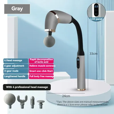 New Model Curved Massage Gun Back Massager Tool Muscle Relaxation Hammer for Deep Tissue Therapy