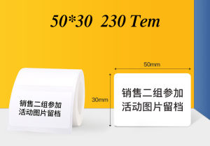 Giấy in nhiệt in tem dán in logo in ghi chú note in sticker in giá-mã sản phẩm-barcode-tem trong suốt cho máy in B1