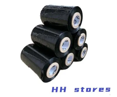 Baby Roll Stretch Film Mini Plastic Wrapping 100MM (Clear/Black)