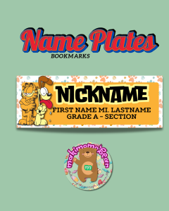 School Name Tag Name Plate - 7x2.5 inches - Laminated or PVC - Gift - Free ID Lace