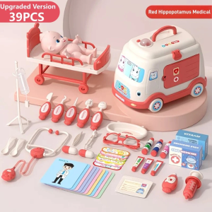 【SG Stock】 Doctor Toy Set Kids Doctors uniform pretend play Kids Simulation Medical Box children education toys Gift