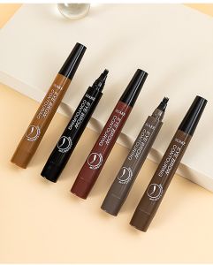 4 Prong Eyebrow Pencil 5 colors long lasting waterproof easy to use liquid eyebrows makeup eye brow contouring