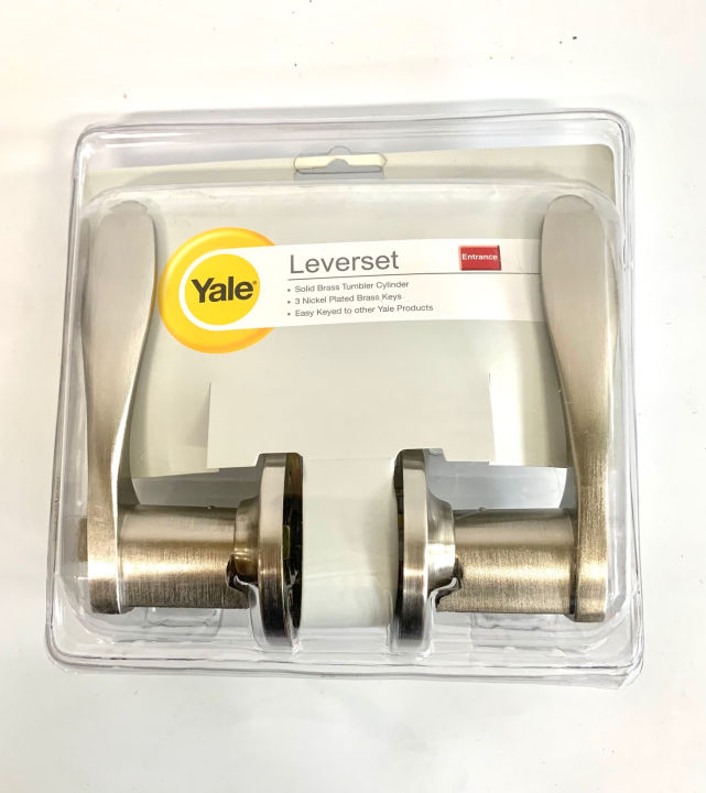 Yale Tubular Entrance Door Knob Lever Set Vl5327 Us15 Lazada Ph 3711