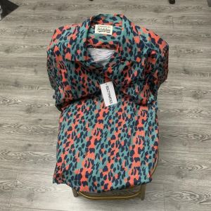 Classics Summer WACKO MARIA Shirts Full Print Leopard Rayon Short-sleeved Real Photos Hawaiian Shirt for Men Women