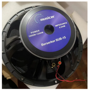 MUSICER Listener SUB-15 1000-1200W 15 Inch Professional Sub Bass Speaker(Aluminum Basin Stand)