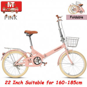 26 Inch Womens Bicycle 24 inch bicycle 22 Inch Foldable bicycle Solid Tire  Student Bike