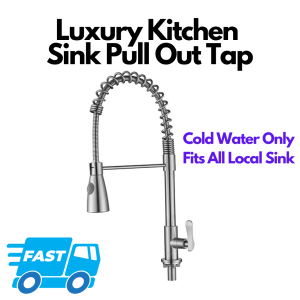Stainless Steel Kitchen Sink Cold Tap (Pull Out Spray)
