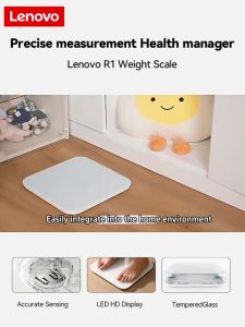 Ready stock🇲🇾Lenovo Accurate Weighing Scale Digital LCD Display Weight Scale Penimbang Berat Badan 電子秤 體重