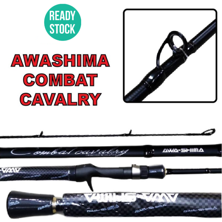 PESCA - AWA SHIMA Combat Cavalry Casting/Spinning Rod Length 6'0/6'6 Feet  Medium/Medium Heavy Action Fishing Rod BC Rod