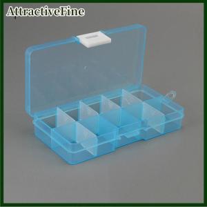 AttractiveFine Plastic10 Hộp đựng trang sức có khe điều chỉnh được hộp sắp xếp hạt thủ công