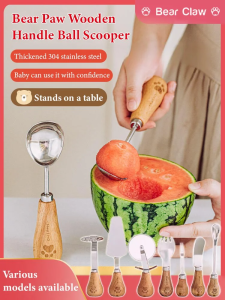Household Spoon Bear Paw Handle Kitchen Gadget