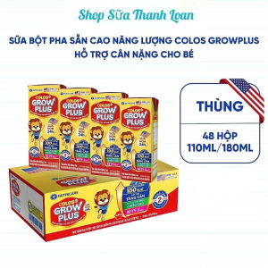 (HSD T7-2026) Thùng 48 Hộp Sữa Pha Sẵn Nutricare Colos 24h Grow Plus 110ml Phát Triển Toàn Diện.