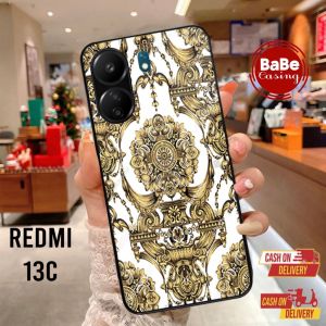 Case Redmi 13c Bunga Redmi 13c Casing Terbaru Hardcase Softcase Glossy
