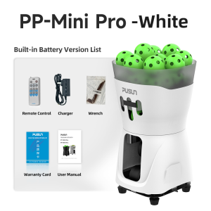 PUSUN PP-MINI PRO Pickleball Machine Automatic Electronics for Training Practice with APP Remote Control