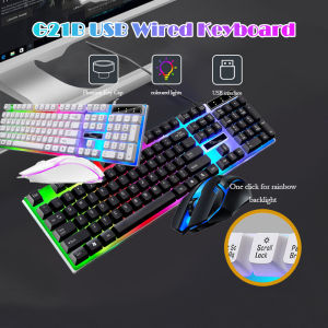 Colorful Led Gaming High Definition Wear Resistant Keyboard And Mouse Bundle Combo Set Usb Wired For Pc Laptop