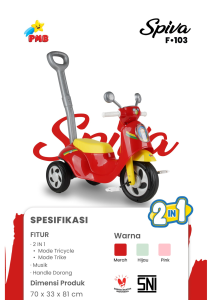 mainan anak Floor To Floor motor vespa SPIVA F-103 Iora F103