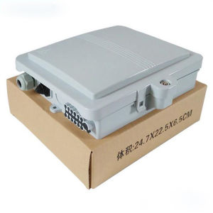 FTTH Indoor Outdoor Wall Mount 12Core Port Fiber Optic Termination Box Telecom Fiber Cable Distribution Box IP65