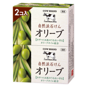 【Direct From Japan】Cow Brand Natural Soap: Olive & Rice Bran Moisturizing Dry Skin Care