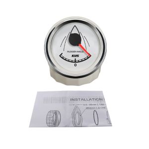 KUS Rudder Angle Indicator Gauge 0-190ohm Signal with Rudder Sensor 52mm (2") for Marine Boats Yachts Vessels