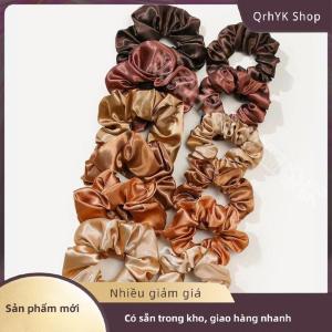 Hàng có sẵn✨ 12PCS mềm đơn giản rắn màu tóc quan hệ phong cách Hàn Quốc satin scrunchie thích hợp cho mặc trong tất cả các thiết lập tóc phụ kiện