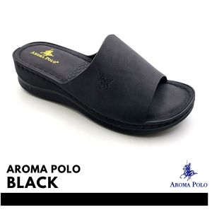 AROMA POLO Women Comfort Stitched Sandal (AP255-2241) COL: ( BLA / CAM / BEI ) Size : 36-41