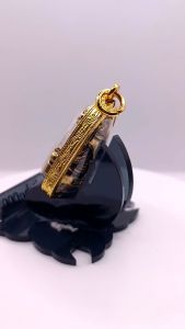 หลวงปู่ทวด 4.5x2.5 เนื้อทองเหลือง เลี่ยม กรอบทอง ไมครอน