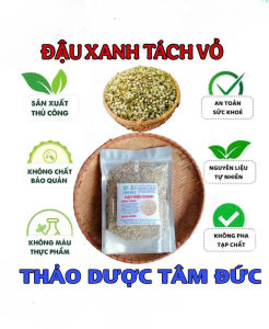 hạt đỗ xanh sấy khô tách đôi gói 1kg
