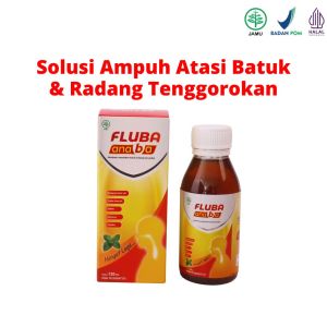 Fluba Anaba Herbal Remedy - Madu & Minyak Pepermin untuk Batuk & Flu Kapsul Ekstrak Jahe Merah & Biji Adas Halal