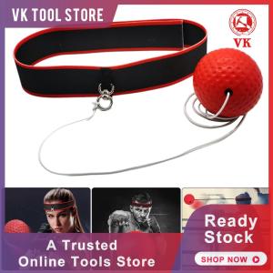 Boxing Training Ball Head-mounted PU Punch Ball with Adjustable Headband React Reflex Ball for Boxing MMA for Adult/Kids