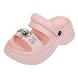 [Free Shipping] New Women’S Shoes: Fashionable Casual And Comfortable Women’S Sandals And Slippers Featuring A One-Strap Design Platform Sole And Thick Soles Perfect For The Beach