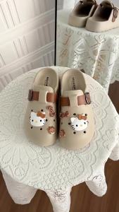 [Free Shipping] Cartoon Cat Clogs WomenS 2026 Summer New Outdoor Thick-Soled Non-Slip Breathable Closed-Toe Sandals For Women