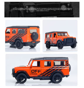 OUVAAN Alloy Car Diecast Cat Hummer Jeep Defender Robincon SUV Pickup Car 1:43 10CM Car Model Doors openable