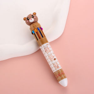 Bayar Di Tempat - Bolpoin Karakter Beruang Lucu / Pulpen Mekanik Motif Teddy Bear / Bulpen Karakter Teddy 10 Warna