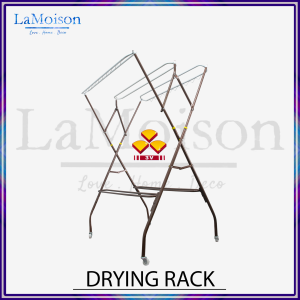 Lamoison Foldable Mobility Laundry Drying Rack  Clothes Hanger  Clothing Drying Rack  Rak Penyidai Baju - 4PA
