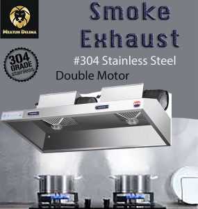 Stainless steel Exhaust hood double motor