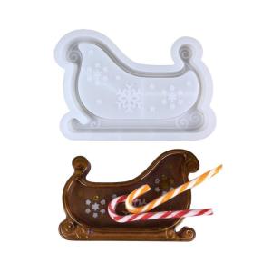 Creative Sleigh Resin Castes Sturdy Silicone Mold Stylish Dishes Tray Molds Accessory for Customes Craft Projects