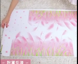 Decal dán tường tranh dán tường tán hoa tigon