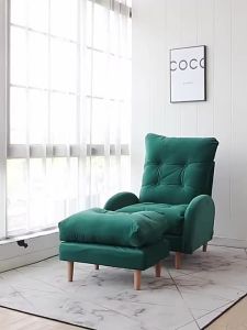 Lazy sofa tatami single balcony leisure reclining chair living room bedroom small sofa small family folding armchair