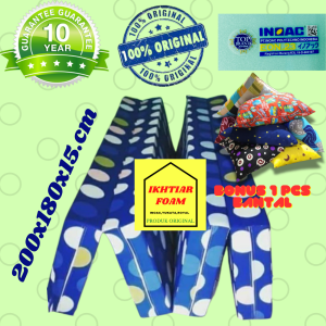 Inoac Kasur Lipat NO 1  Busa Inoac tebal variasi  Tipe EON LG D23 Ukuran 200X180X15 CM Garansi 10Thn
