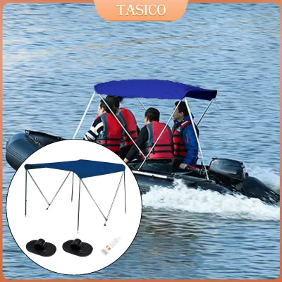 Tasico Inflatable Boat Canopy with Adjustable Strap Boat Cover for Canoe Dinghy