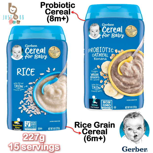 Gerber baby food rice 2024 cereal