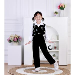 Dungdungkids Setelan Anak 3 in 1 Latifah Vest Rayon Bordir 3 - 12 Tahun