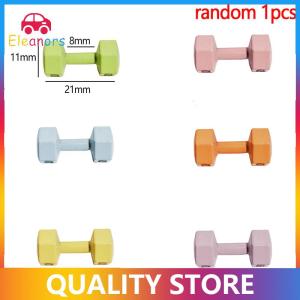 [Eleanor] 1Pcs 1 12 Dollhouse Miniature Barbell Dumbbells Fitness Gym Mini Dumbbells Model Toys Weights Lifting Equipment Accessories