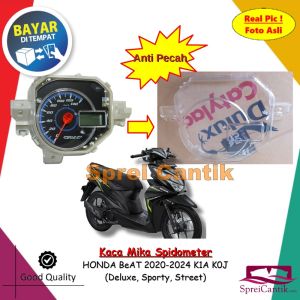 [PROMO] Kaca Mika Speedometer HONDA BeAT 2020 - 2024 K1A K0J (Deluxe Sporty Street) Spidometer Anti Pecah