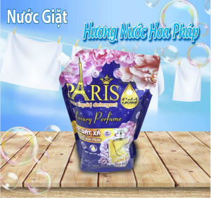 Combo 2 Túi Nước Giặt Xả Paris 5in1 Túi 2200ml Nước Giặt Xả Hương Nước Hoa Tẩy Siêu Sạch Giặt Tay Hoặc Giặt Máy Siêu Lưu Hương