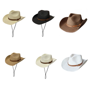 Elegant Panama Hat Windproof Rollable Straw Hat with Wide Brims Summer Beach Vacation Headwear For Women Travel Essential