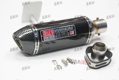 [IN STOCK] 38-51mm Yoshimura Motorcycle Exhaust Muffler Pipe With Removeable Silencer