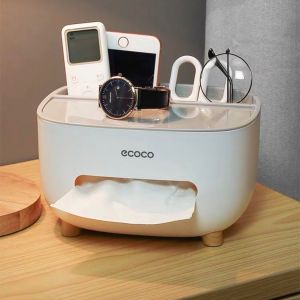 Hộp đựng giấy ăn để bàncắm bút cắm điều khiển đa năng
