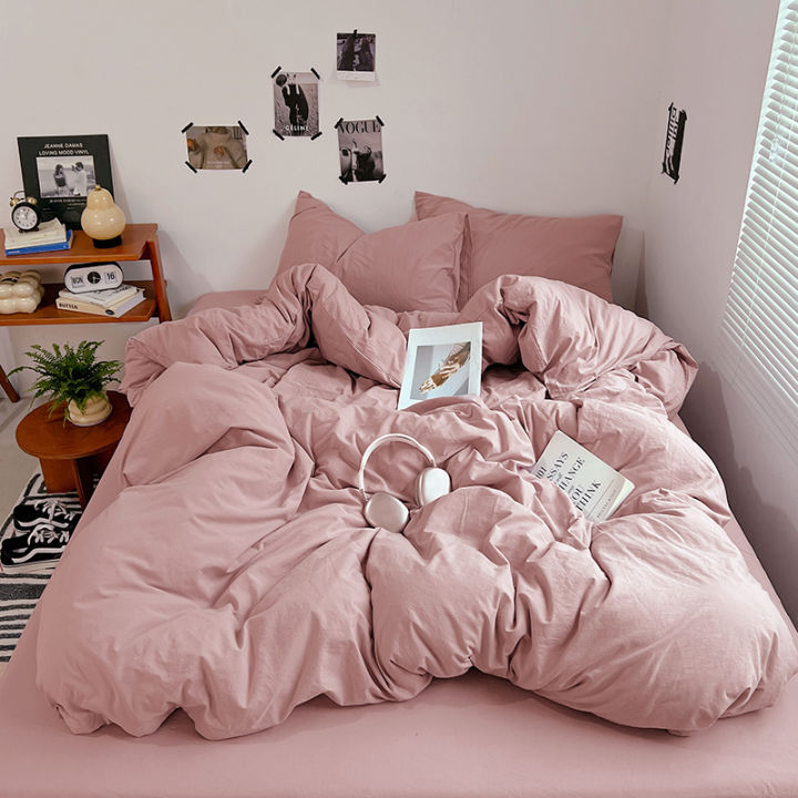 Dansunreve%20Washed%20Cotton%20Duvet%20Cover%20Single%20Queen%20Plain%20Quilt%20Cover%20Grey%20Blue%20Coffee%20Khaki%20Pink%20Quilt%20Cover%20King/Super%20King%20-%20Image%2010